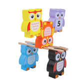 Wooden Owl Stacker toy - Owl Balancing Game